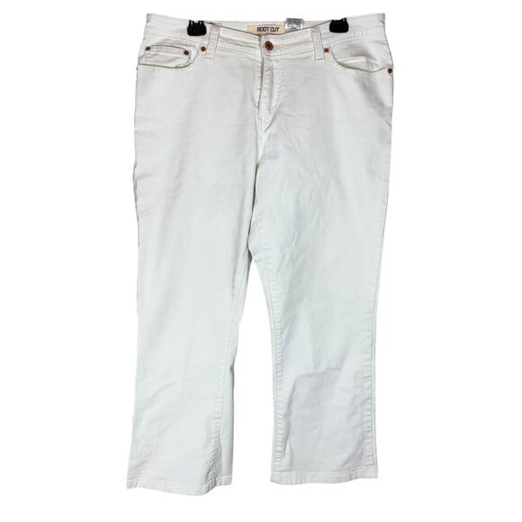 Levi's 515 Bootcut Jeans Womens 16M White Denim Stretch Light Wash - Picture 1 of 16
